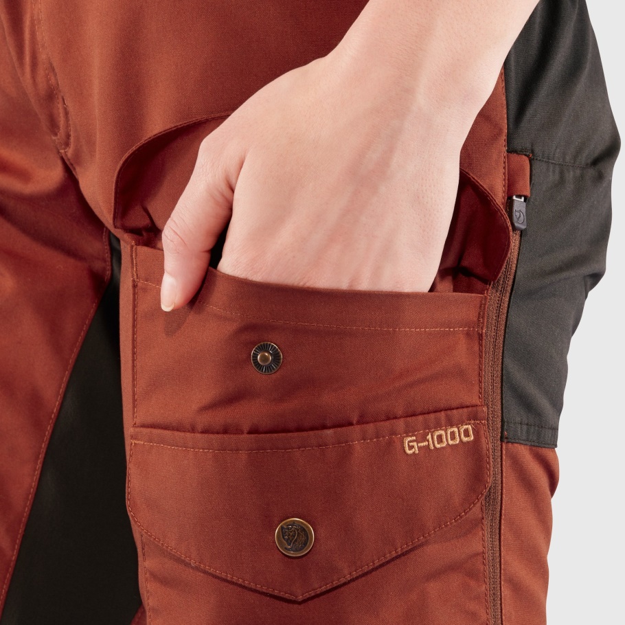 Vidda Pro Ventilated Pants W Short Fjällräven Fashion Gris Oscuro-negro