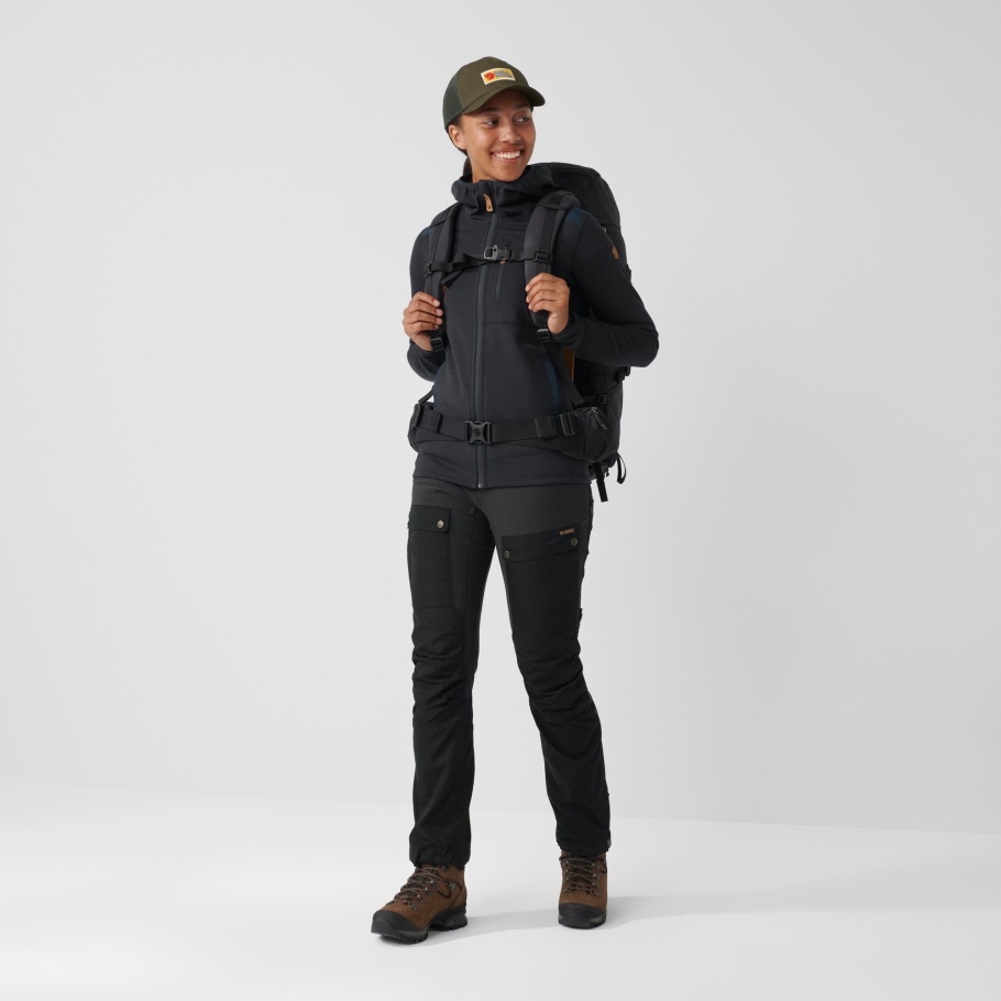 Pantalones Keb W Reg Dark Navy-uncle Blue Fjällräven Moda