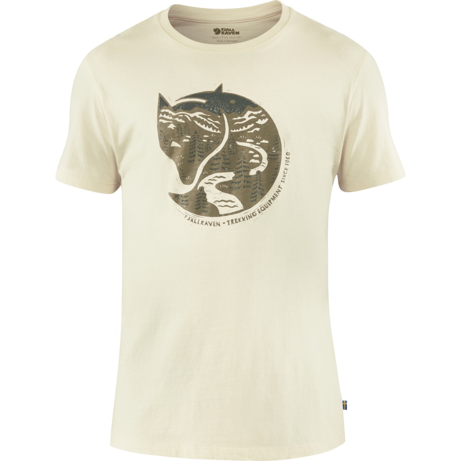 Zorro ártico Camiseta M Fjällräven Moda Blanco Tiza