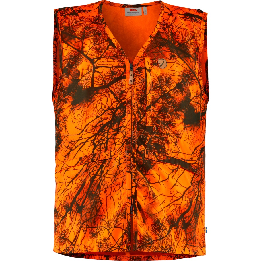 Fjällräven Moda Värmland Chaleco Camo Naranja