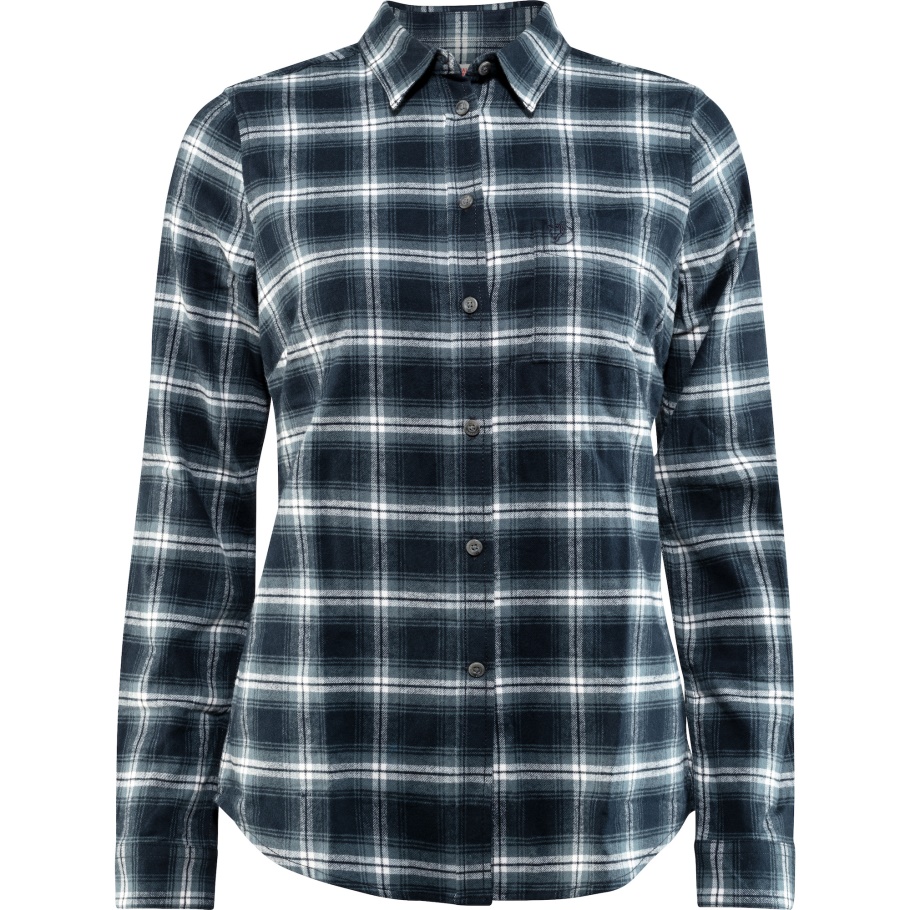 Camisa De Franela Övik Con Azul Marino Oscuro Fjällräven Fashion