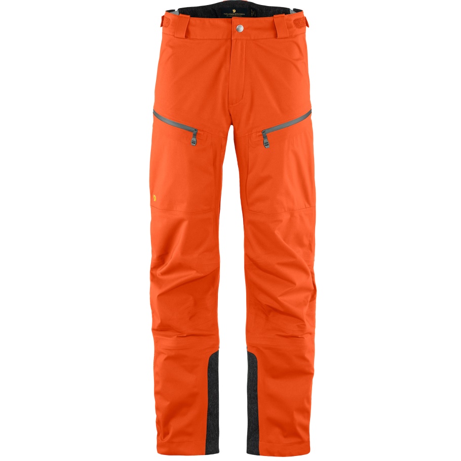 Fjällräven Moda Bergtagen Pantalones Eco-shell M Hokkaido Naranja