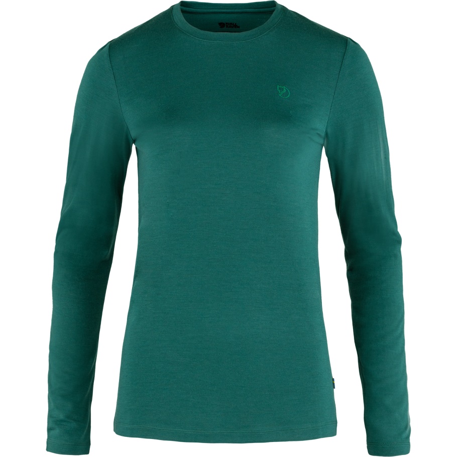 Verde ártico Fjällräven Moda Abisko Lana Manga Larga W