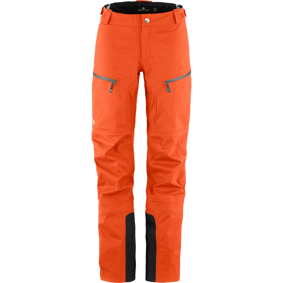 Fjällräven Marca De Moda Bergtagen Pantalones Eco-shell Con Naranja Hokkaido