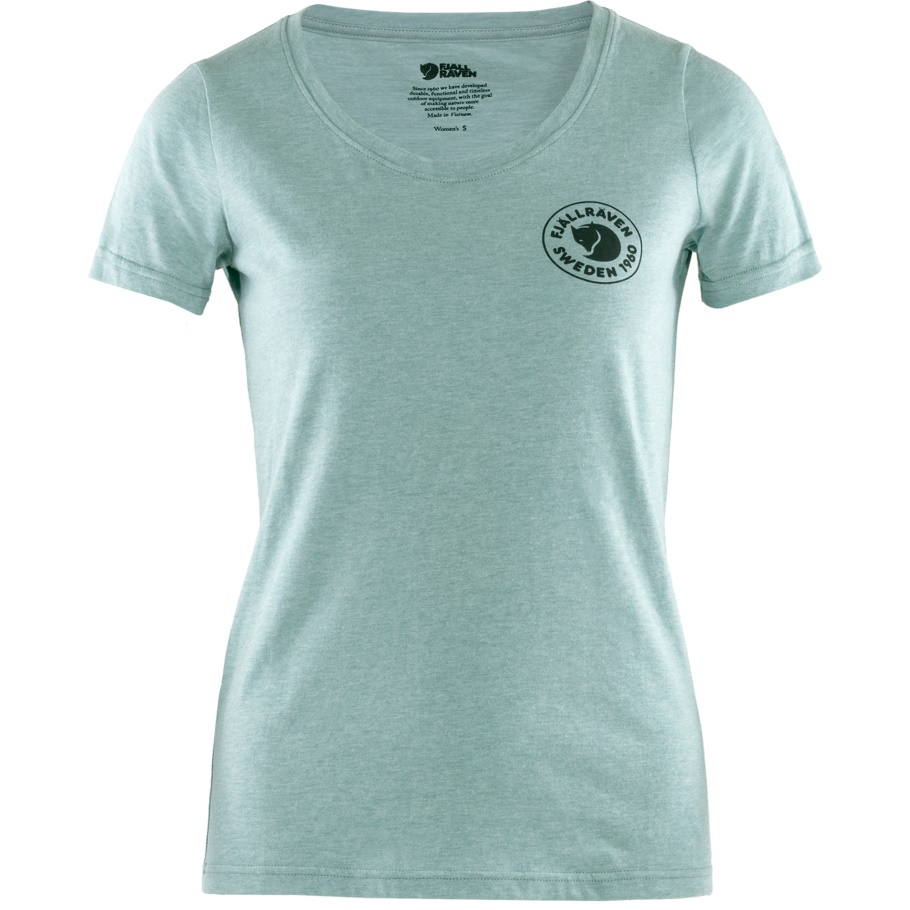 Clay Blue-melange Fjällräven Marca De Moda 1960 Logo T-shirt W
