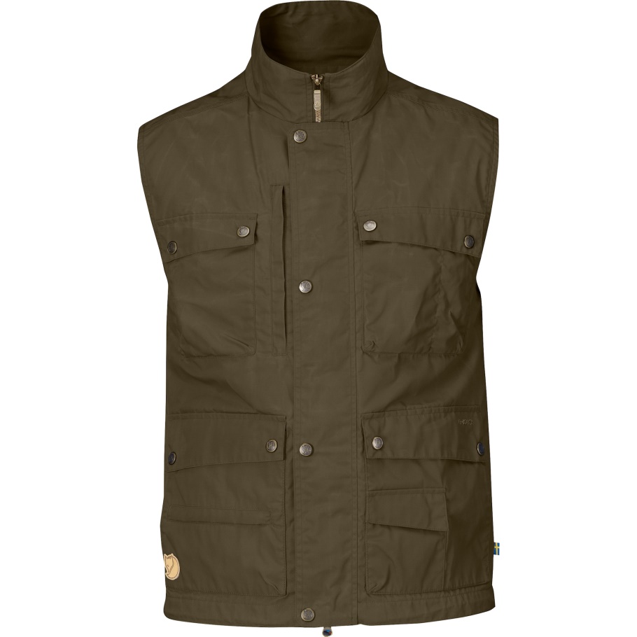 Reportero Pequeño Chaleco M Verde Oliva Oscuro Fjällräven Moda
