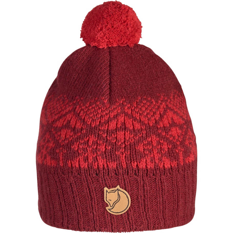 Granate Oscuro Fjällräven Moda Niños Sombrero De Bola De Nieve
