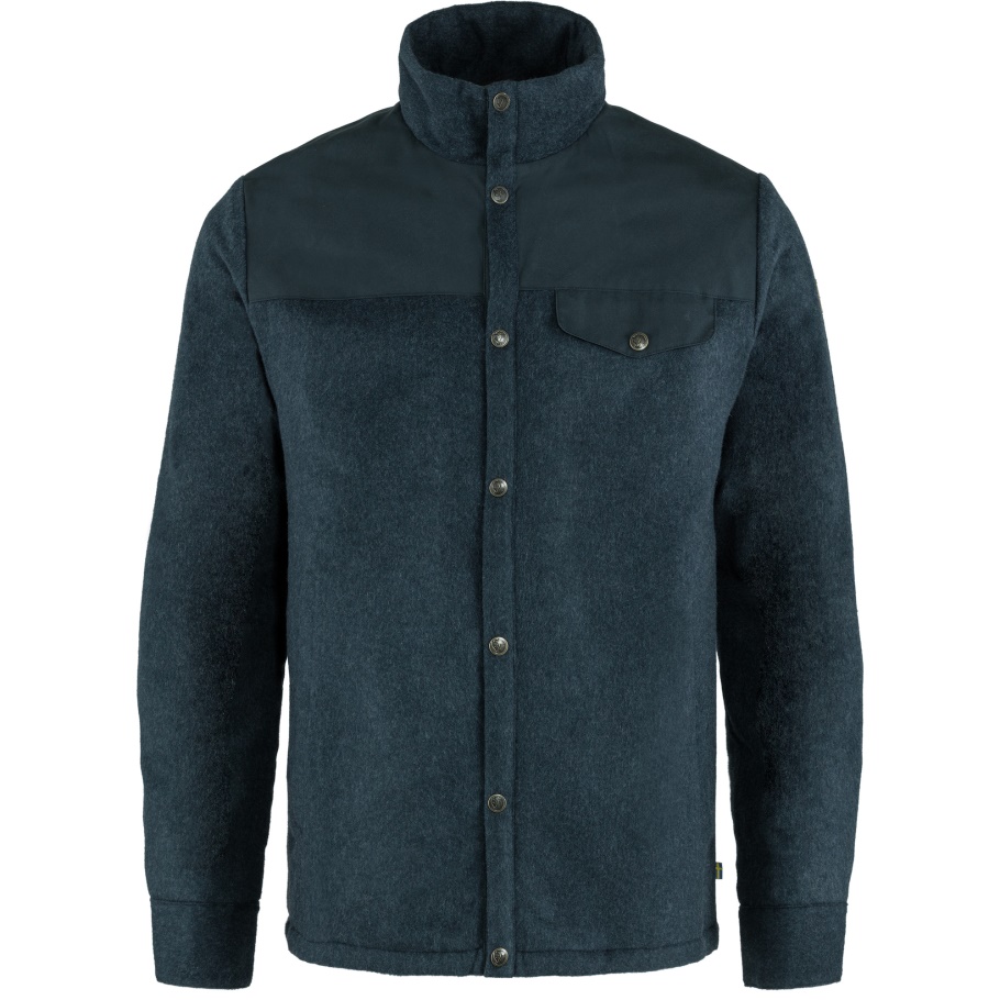Fjällräven Chaqueta Acolchada De Lana Azul Marino De Canadá De Moda M