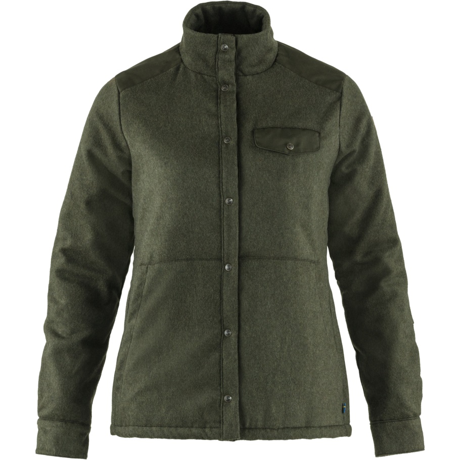 Chaqueta Acolchada De Lana De Canadá Con Moda Fjällräven De Deep Forest