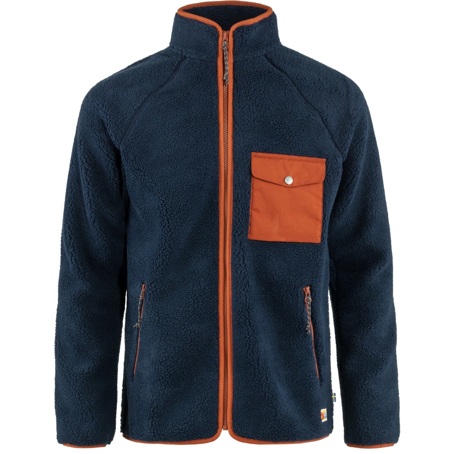 Polar De Pelo Diario M Fjällräven Moda Azul Marino-hoja De Otoño