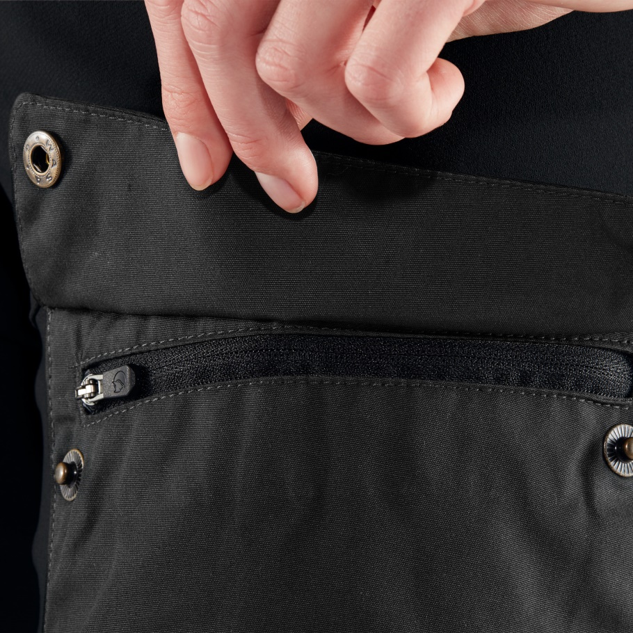 Pantalón Keb Gris Piedra Negro Curvo W Short Fjällräven Fashion