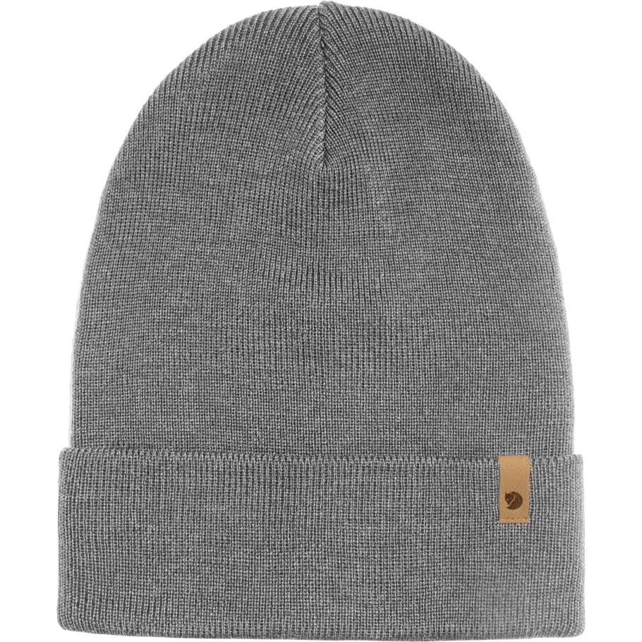 Fjällräven Gorro De Punto Clásico Gris De Moda