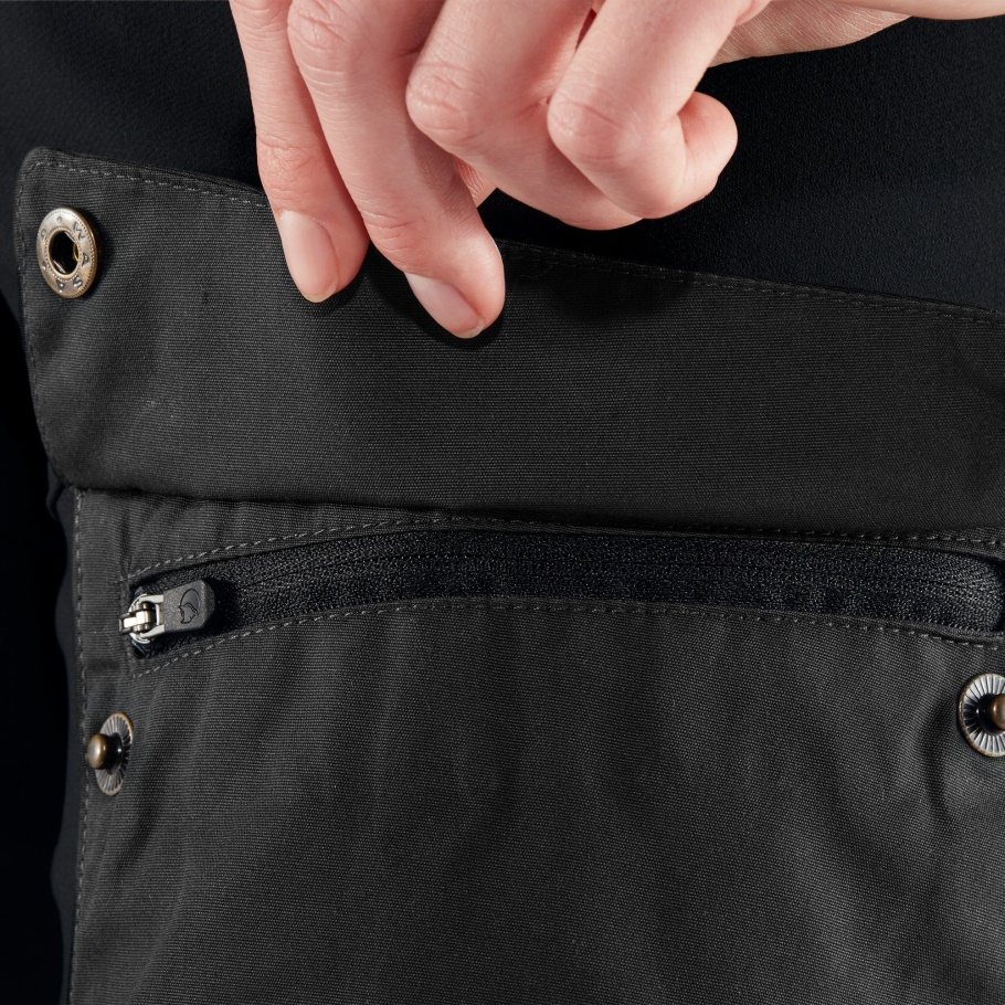 Fjällräven Fashion Keb Pantalones Curvos W Corto Negro