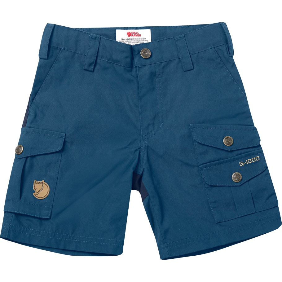 Fjällräven Moda Niños Pantalones Cortos Anchos Tío Azul