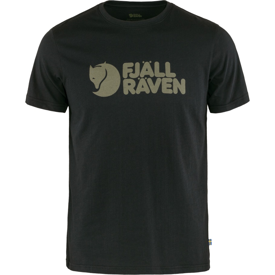 Logo Camiseta M Fjällräven Moda Negro