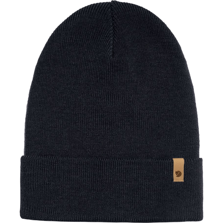 Sombrero De Punto Clásico Fjällräven Moda Azul Marino Oscuro