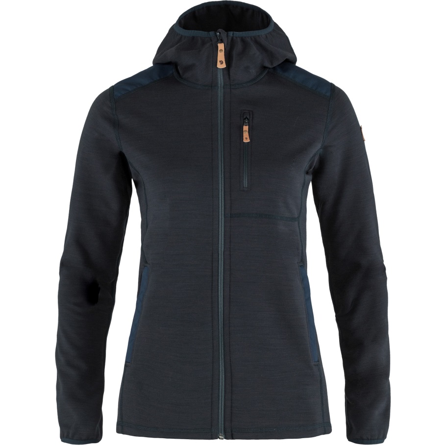Keb Polar Sudadera Con Capucha W Fjällräven Moda Azul Marino Oscuro