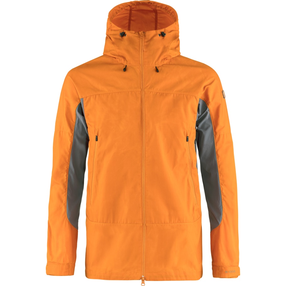 Abisko Lite Trekking Jacket M Fjällräven Fashion Ember Naranja-super Gris