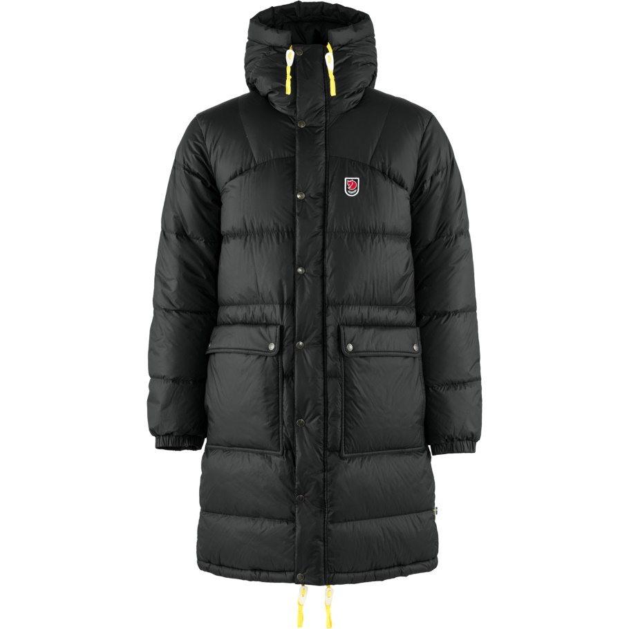 Parka Larga De Plumas De Expedición M Negro Fjällräven Marca De Moda