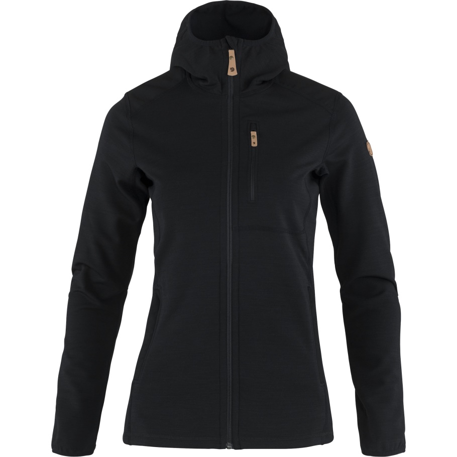 Keb Polar Sudadera Con Capucha W Negro Fjällräven Marca De Moda