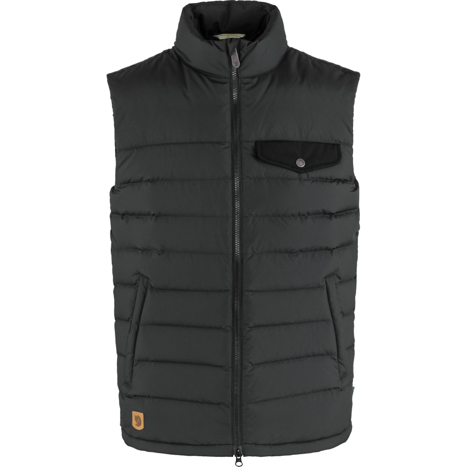 Negro Fjällräven Moda Groenlandia Abajo Forro Chaleco M