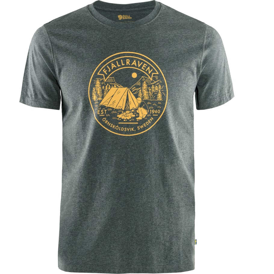 Fjällräven Moda Gris Piedra Camping Camiseta W