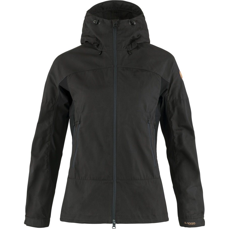 Fjällräven Fashion Abisko Lite Trekking Jacket W Gris Oscuro-negro