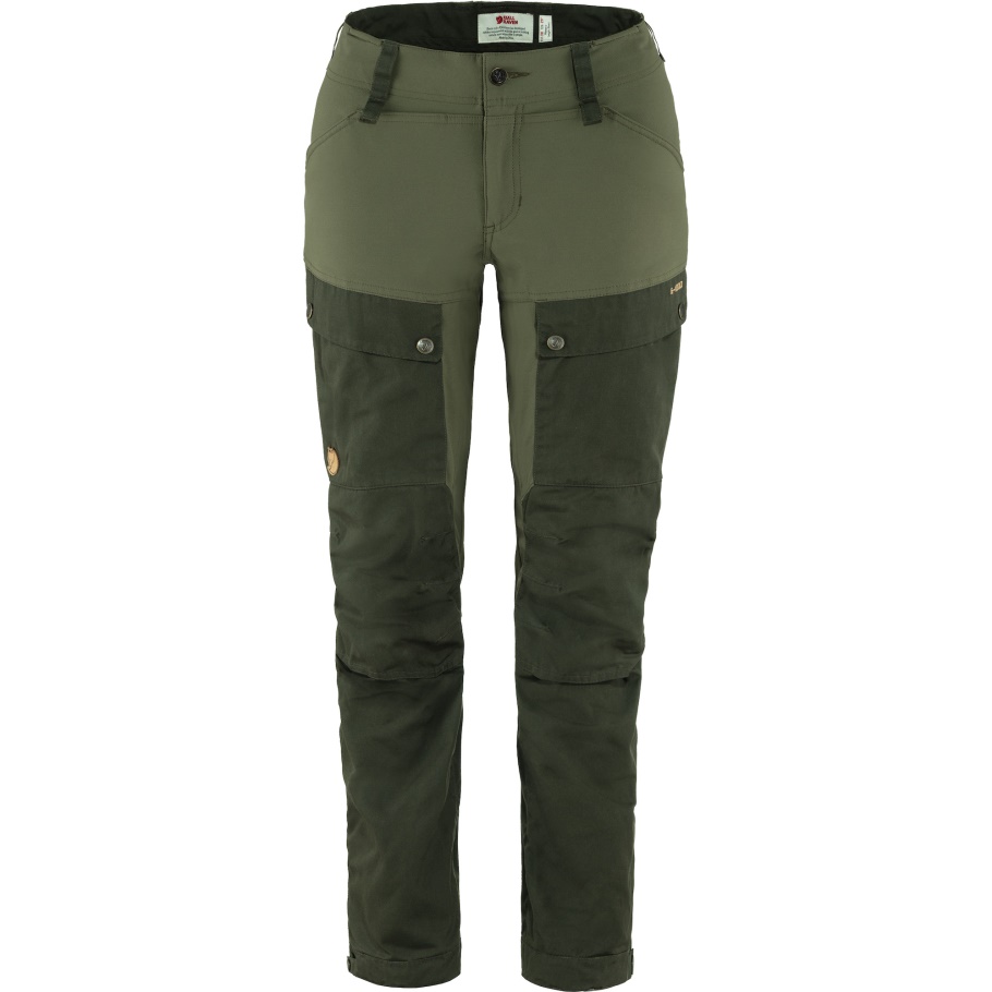 Pantalón Keb Curvo W Corto Profundo Bosque-laurel Verde Fjällräven Moda