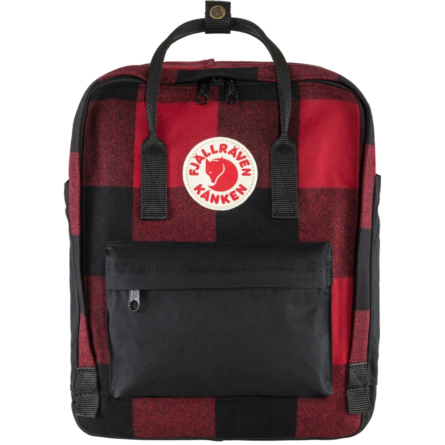 Fjällräven Moda Rojo-negro Kånken Re-wool