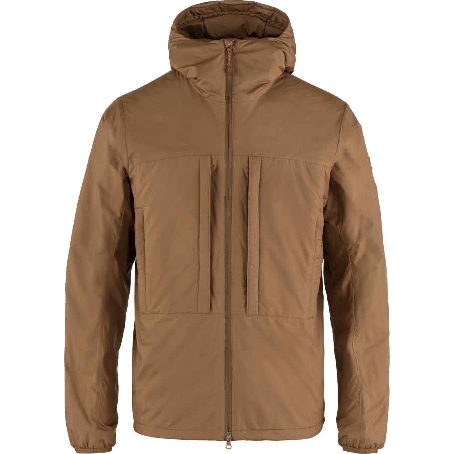 Chaqueta Acolchada De Lana Keb M Fjällräven Marca De Moda Marrón Madera