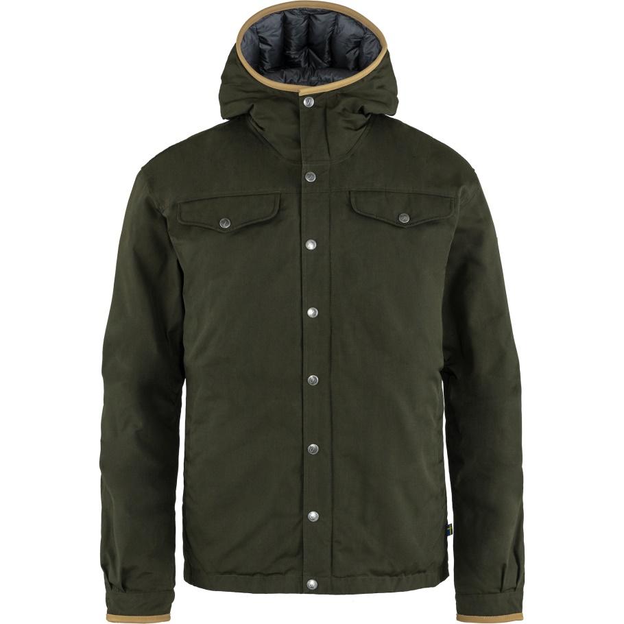 Groenlandia No. 1 Chaqueta De Plumas M Fjällräven Marca De Moda Bosque Profundo