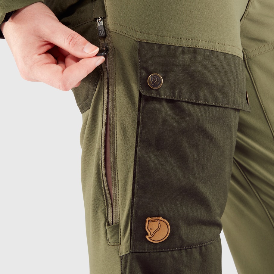 Fjällräven Fashion Deep Forest-pantalones Keb Verde Laurel W Reg