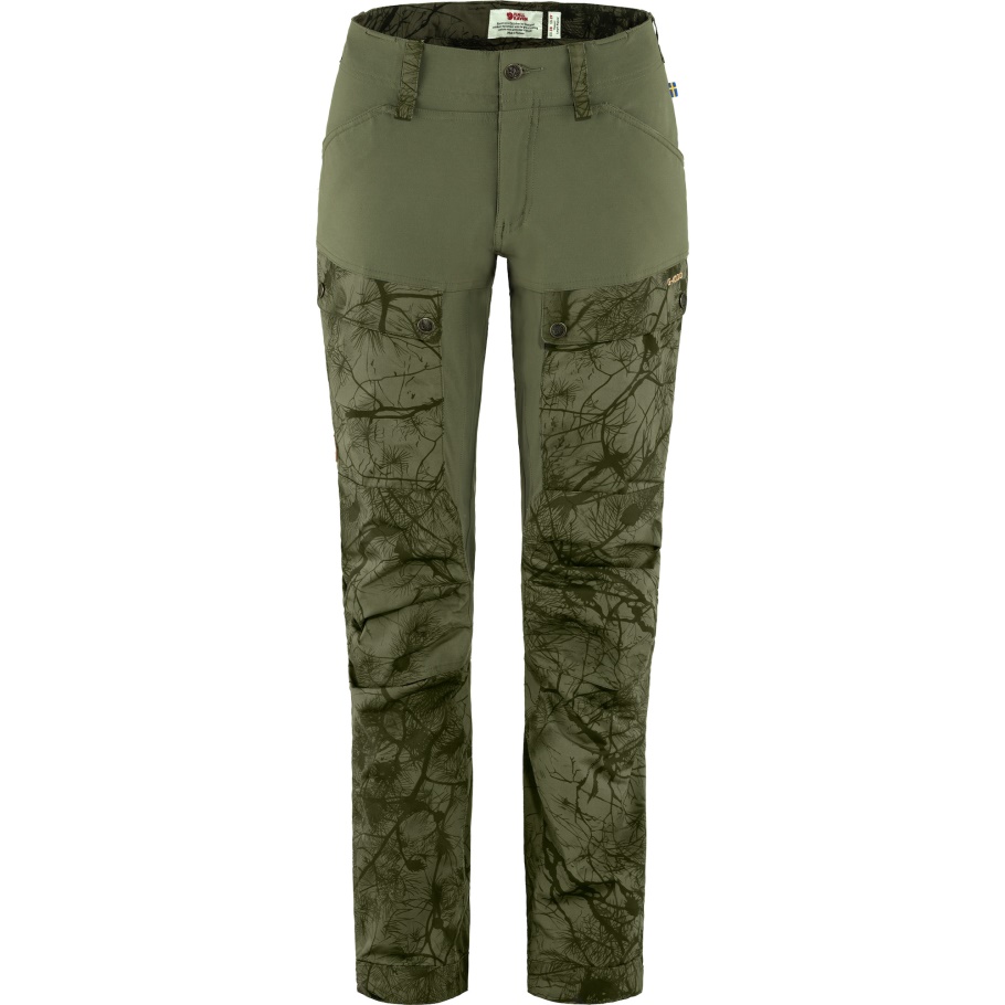 Fjällräven Moda Verde Camo-laurel Verde Keb Pantalones W Reg