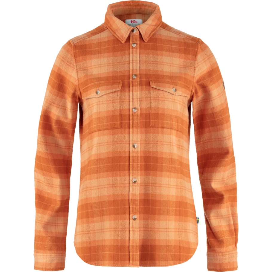 Fjällräven Fashion Melocotón Arena-marrón Del Desierto Övik Camisa De Franela Pesada W
