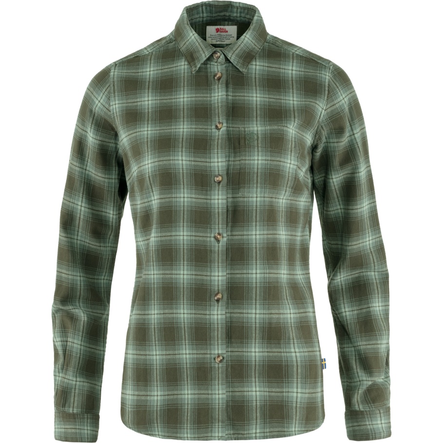 Fjällräven Fashion Deep Forest-patina Green Övik Camisa De Franela W