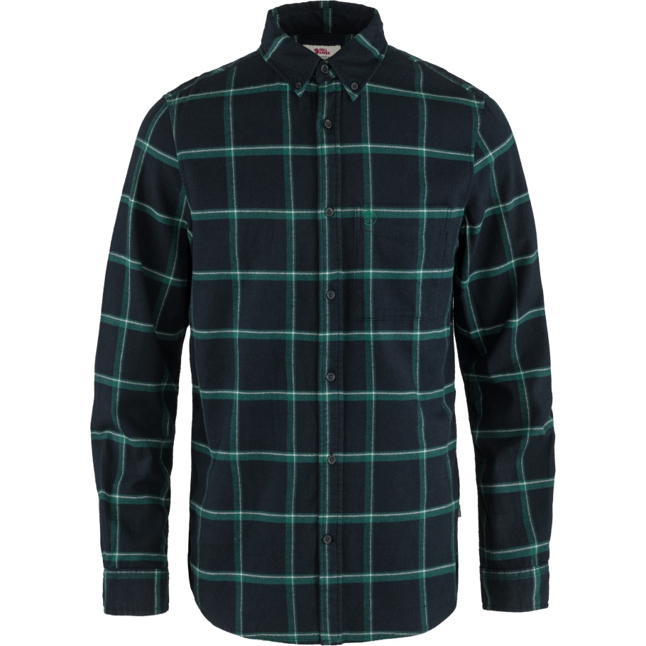 Fjällräven Fashion Övik Comfort Camisa De Franela M Azul Marino Oscuro-ártico Verde