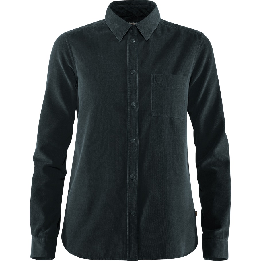 Azul Marino Oscuro Fjällräven Moda Övik Camisa De Pana W