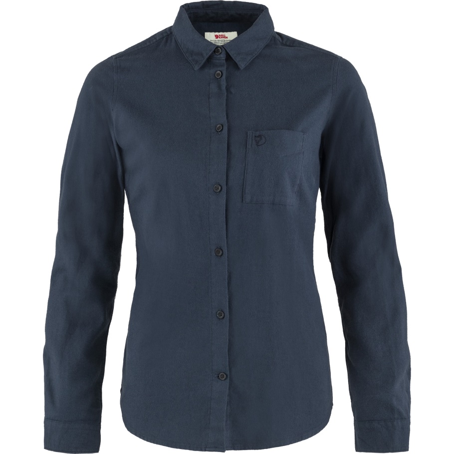 Camisa De Franela Övik Azul Marino-azul Marino Con Moda Fjällräven