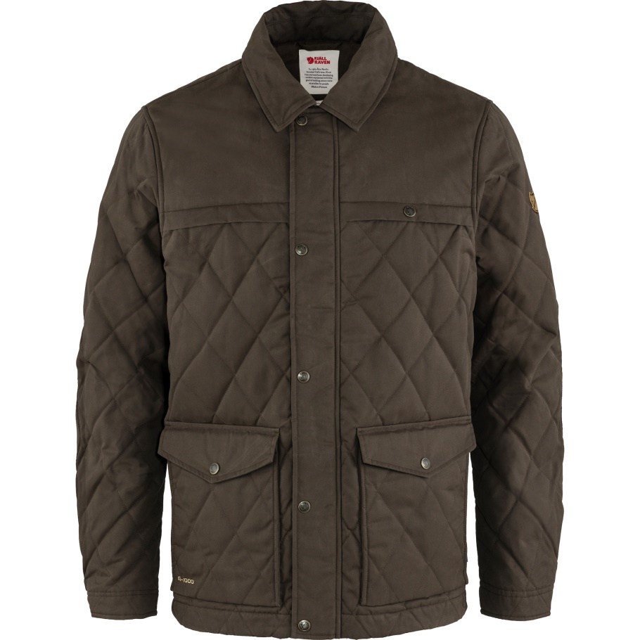 Chaqueta Acolchada De Lana Övik Verde Oliva Oscuro M Fjällräven Moda