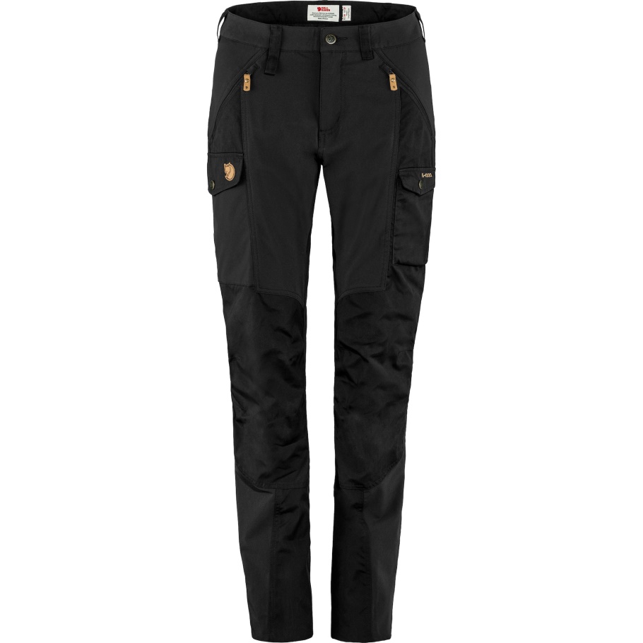 Negro Fjällräven Fashion Nikka Pantalones Curvos W Largo