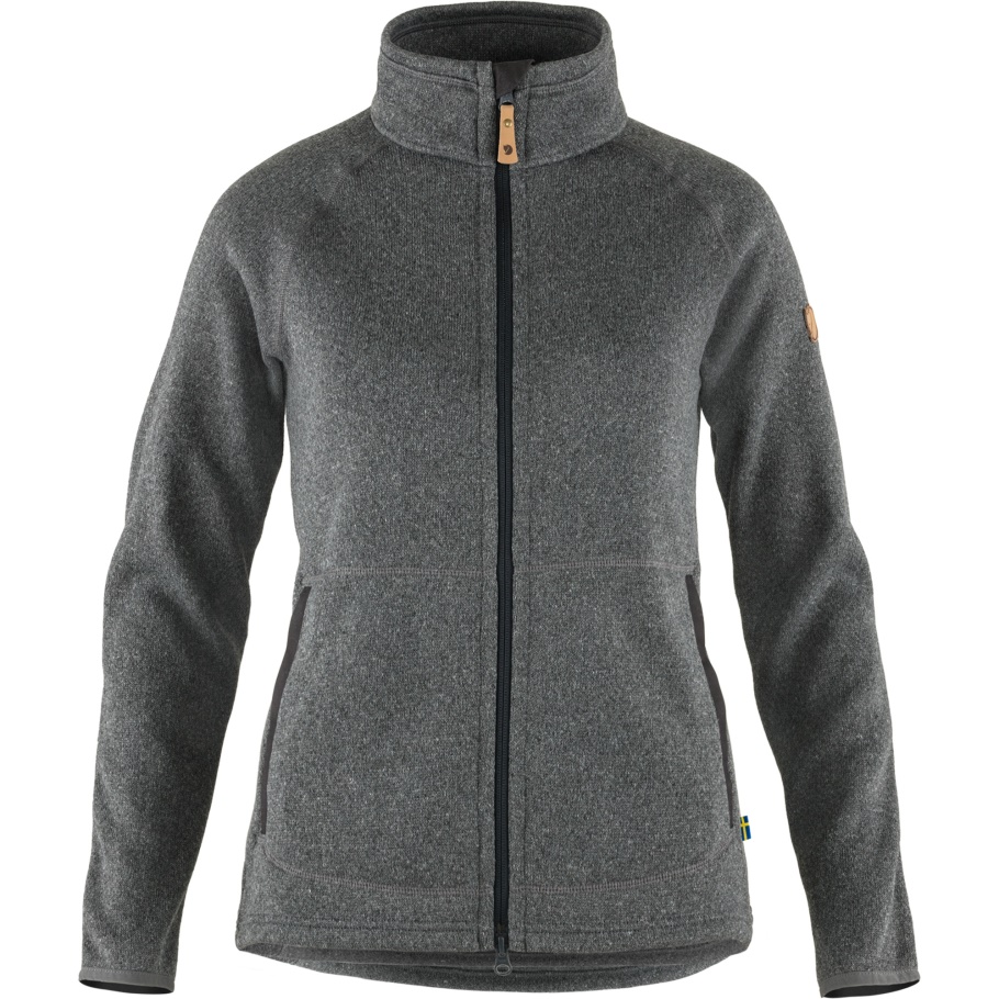Gris Oscuro Fjällräven Fashion Övik Suéter Polar Con Cremallera W