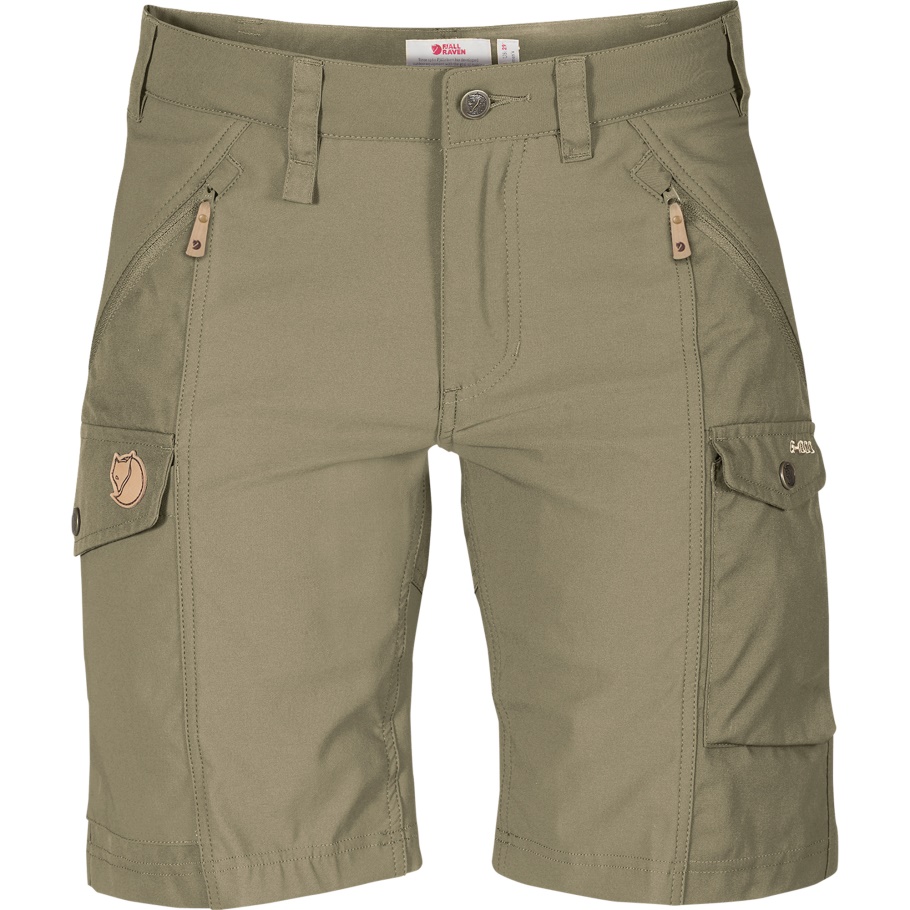 Nikka Shorts Curvos W Light Olive Fjällräven Moda