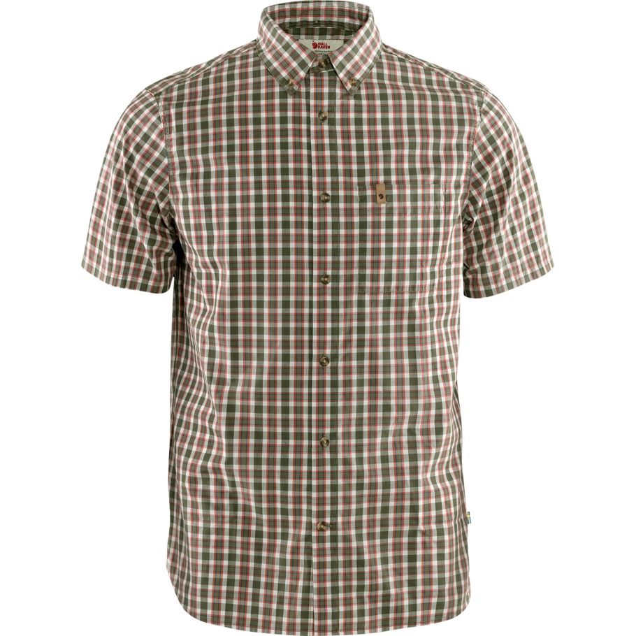 Övik Camisa Ss M Verde Laurel Fjällräven Moda