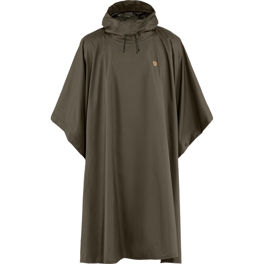 Poncho De Moda De Zorro ártico Verde Oliva Oscuro