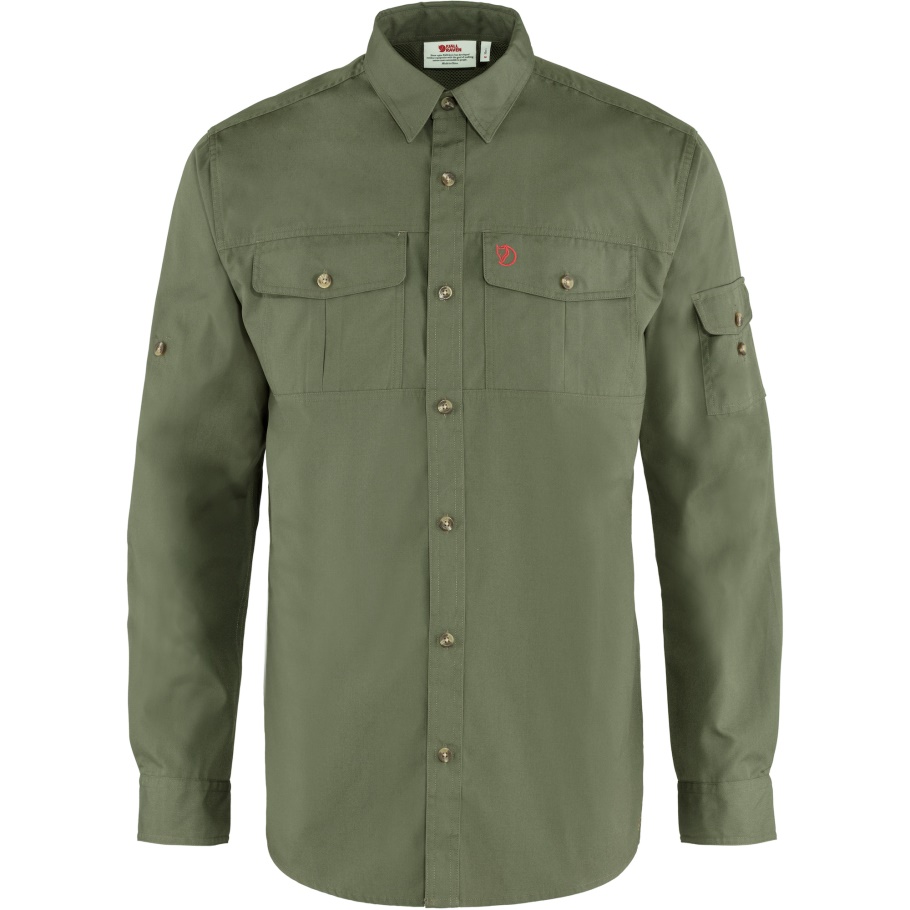 Singi Camiseta Trekking Ls M Fjällräven Moda Verde Laurel
