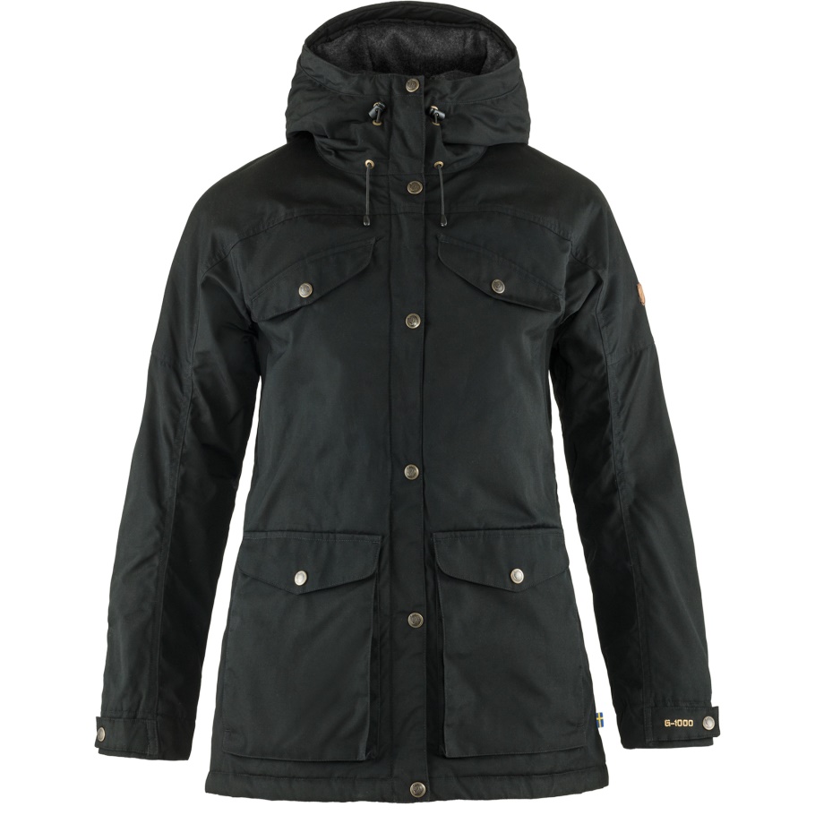 Chaqueta Acolchada De Lana Vidda Pro W Fjällräven Moda Negro
