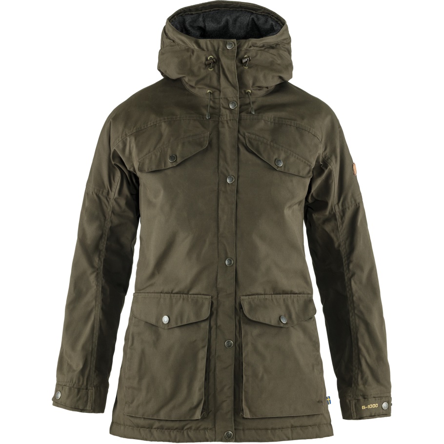 Chaqueta Acolchada De Lana Vidda Pro Verde Oliva Oscuro Con Moda Fjällräven