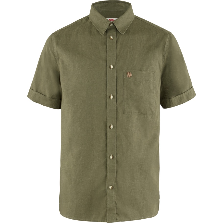 Camisa De Viaje Övik Verde Ss M Fjällräven Moda