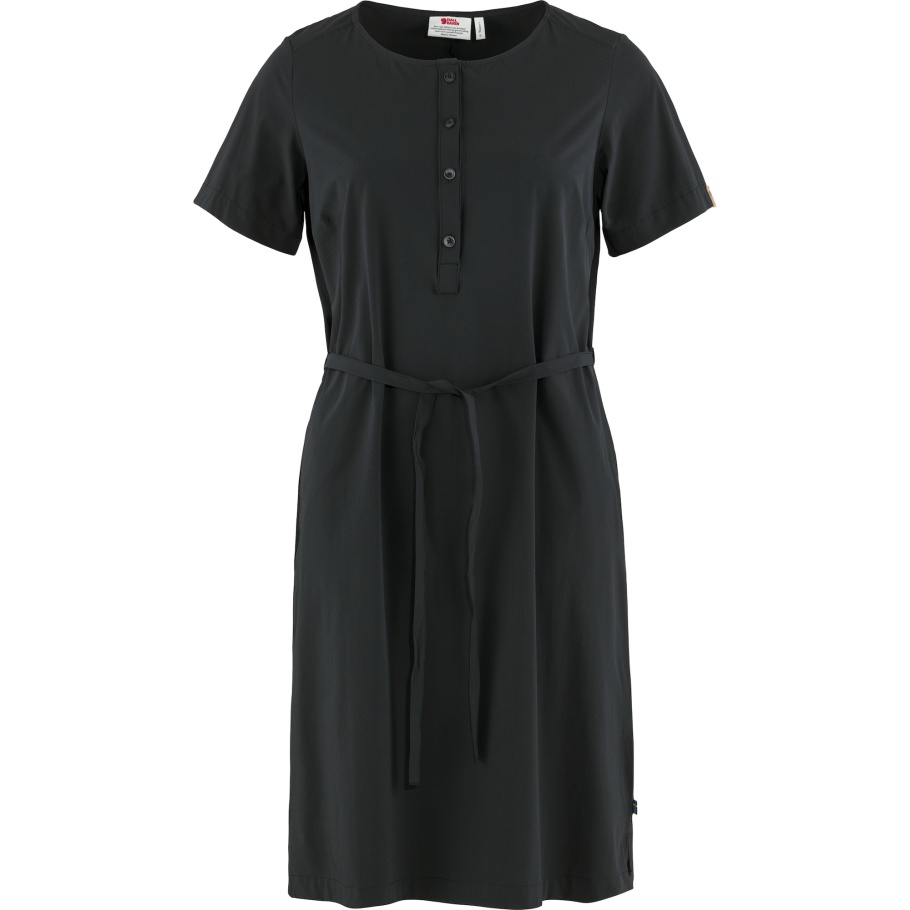 Negro Fjällräven Moda Övik Lite Vestido W