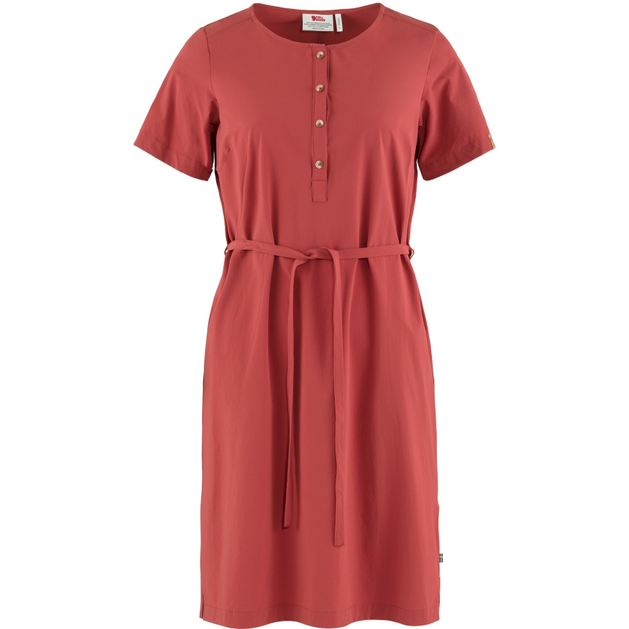 Vestido Övik Lite Con Fjällräven Fashion Rojo Frambuesa
